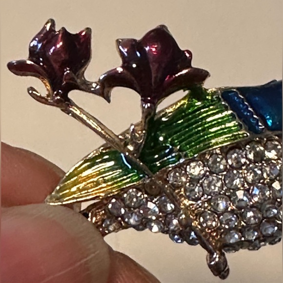 Bird Rhinestones Pin - Picture 9 of 10